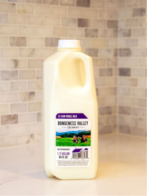 1/2 Gallon GLASS Raw Milk (A2A2) - Dutch Meadows Farm